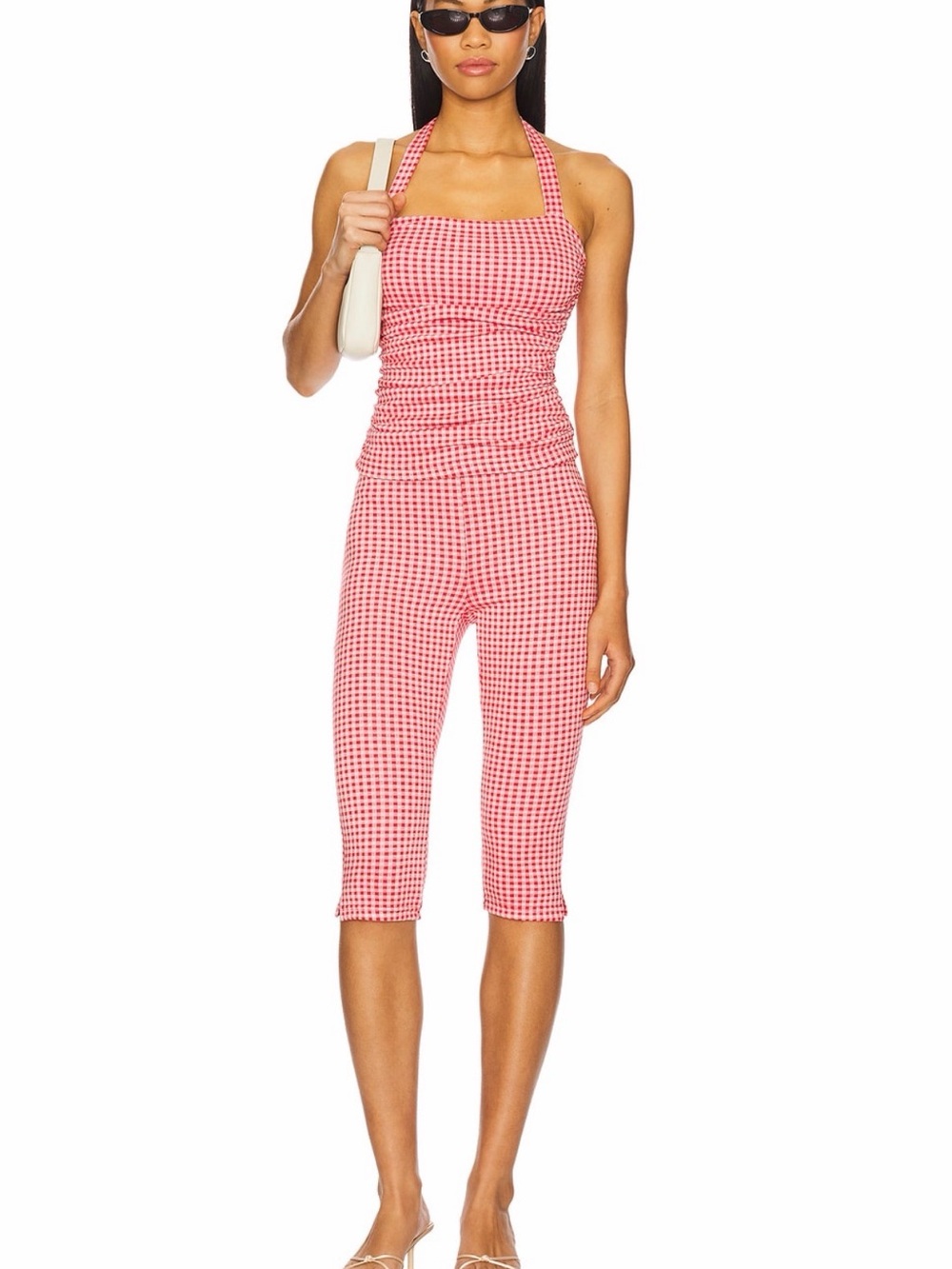 Gingham Halter Capri Set